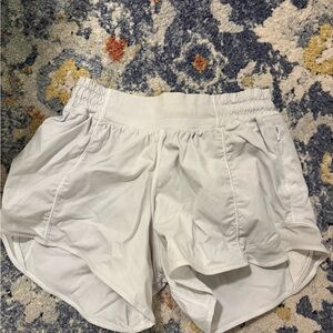 Lululemon Athletica White Athletic Shorts